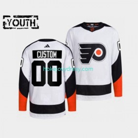 Dětské Hokejový Dres Philadelphia Flyers Personalizované Adidas 2022 Reverse Retro Bílý Authentic